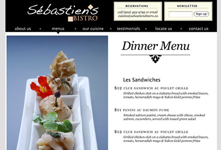 seb-overview Sebastiens' Bistro Restaurant Website Design