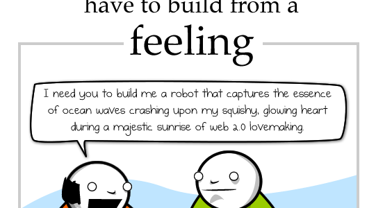 Building from a feeling